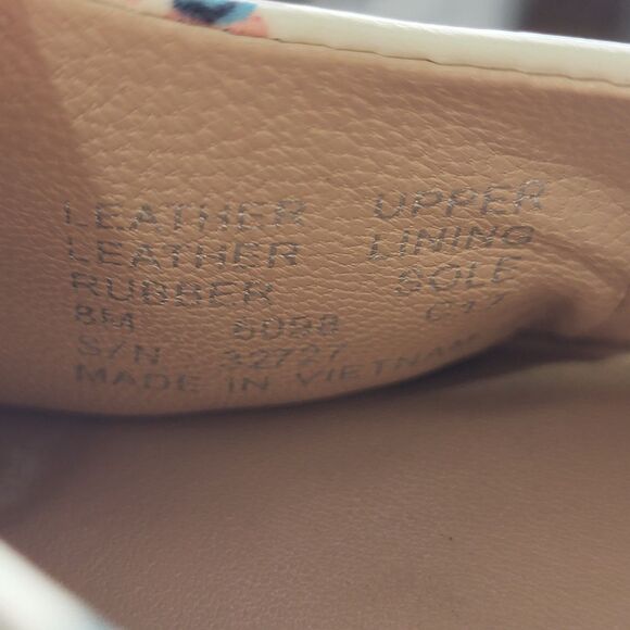 Tory Burch Minnie Travel Ballet flats Size 8M Leather Round Toe Gabriella Floral - Picture 11 of 12